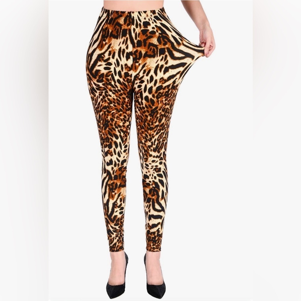 BNWOT Amazon animal print/leopard print leggings